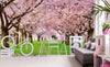 Dimex Cherry Trees Fototapete 375x250cm 5-Bahnen Sfeer | Yourdecoration.nl