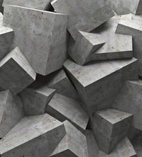 Dimex Concrete Cubes Fototapete 225x250cm 3-Bahnen | Yourdecoration.de