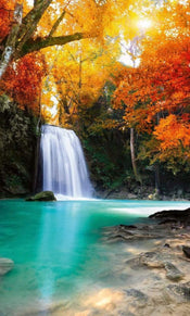 Dimex Deep Forest Waterfall Fototapete 150x250cm 2-Bahnen | Yourdecoration.de