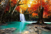 Dimex Deep Forest Waterfall Fototapete 375x250cm 5-Bahnen | Yourdecoration.de
