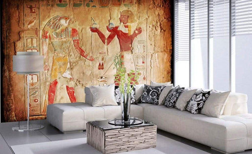 Dimex Egypt Painting Fototapete 375x250cm 5-Bahnen Sfeer | Yourdecoration.nl