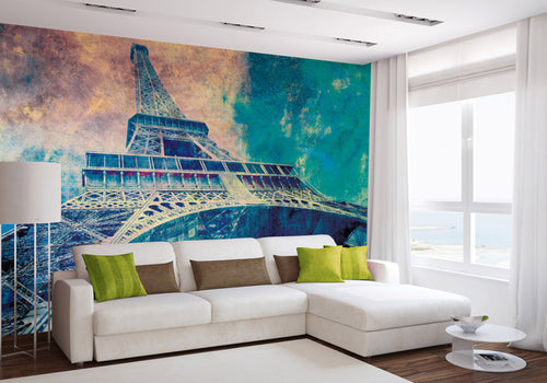 Dimex Eiffel Tower Abstract I Fototapete 375x250cm 5-bahnen interieur | Yourdecoration.de