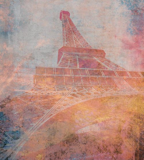 Dimex Eiffel Tower Abstract II Fototapete 225x250cm 3-bahnen | Yourdecoration.de