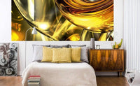 Dimex Golden Wires Fototapete 375x150cm 5-Bahnen | Yourdecoration.de