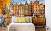 Dimex Houses in Amsterdam Fototapete 375x250cm 5-Bahnen Sfeer | Yourdecoration.nl