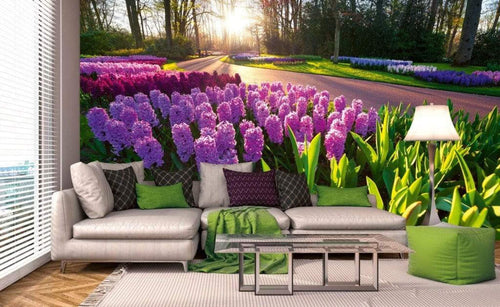 Dimex Hyacint Flowers Fototapete 375x250cm 5-Bahnen Sfeer | Yourdecoration.nl