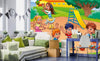 Dimex Kids in Playground Fototapete 375x250cm 5-Bahnen Sfeer | Yourdecoration.nl
