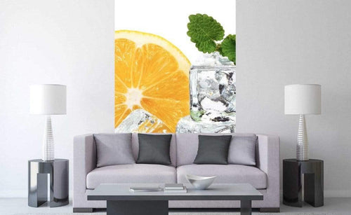 Dimex Lemon and Ice Fototapete 150x250cm 2-Bahnen Sfeer | Yourdecoration.nl