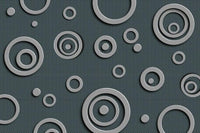 Dimex Metal Circles Fototapete 375x250cm 5-Bahnen | Yourdecoration.de