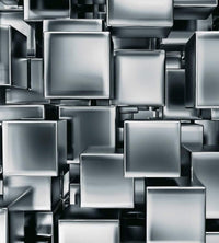 Dimex Metal Cubes Fototapete 225x250cm 3-Bahnen | Yourdecoration.de