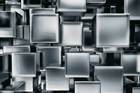 Dimex Metal Cubes Fototapete 375x250cm 5-Bahnen | Yourdecoration.de