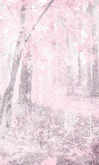 Dimex Pink Forest Abstract Fototapete 150x250cm 2-bahnen | Yourdecoration.de
