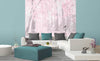 Dimex Pink Forest Abstract Fototapete 225x250cm 3-bahnen interieur | Yourdecoration.de