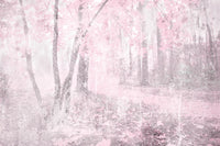 Dimex Pink Forest Abstract Fototapete 375x250cm 5-bahnen | Yourdecoration.de