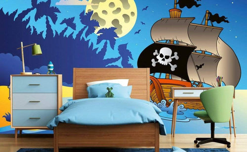 Dimex Pirate Ship Fototapete 375x250cm 5-Bahnen Sfeer | Yourdecoration.de