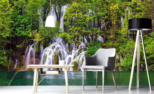 Dimex Plitvice Lakes Fototapete 375x250cm 5-Bahnen Sfeer | Yourdecoration.de