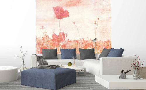 Dimex Poppies Abstract Fototapete 225x250cm 3-bahnen interieur | Yourdecoration.de