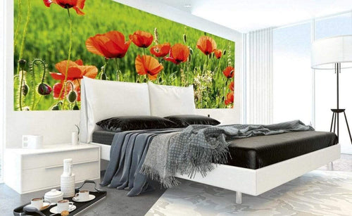 Dimex Poppy Field Fototapete 375x150cm 5-Bahnen Sfeer | Yourdecoration.de