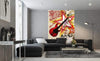 Dimex Red Guitar Fototapete 150x250cm 2-Bahnen Sfeer | Yourdecoration.de