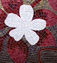 Dimex Red Mosaic Fototapete 225x250cm 3-Bahnen | Yourdecoration.de