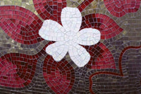Dimex Red Mosaic Fototapete 375x250cm 5-Bahnen | Yourdecoration.de