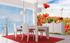 Dimex Red Poppies Fototapete 225x250cm 3-Bahnen Sfeer | Yourdecoration.de