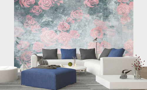 Dimex Roses Abstract I Fototapete 375x250cm 5-bahnen interieur | Yourdecoration.de