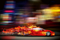Dimex Speeding Car Fototapete 375x250cm 5-Bahnen | Yourdecoration.de