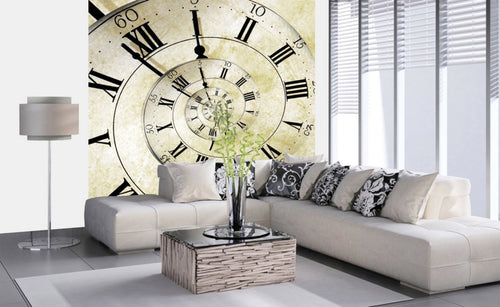 Dimex Spiral Clock Fototapete 225x250cm 3-Bahnen Interieur | Yourdecoration.de