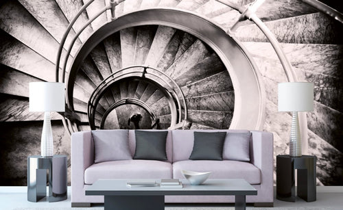 Dimex Spiral Stairs Fototapete 375x250cm 5-Bahnen Interieur | Yourdecoration.de
