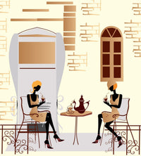 Dimex Street Cafe Fototapete 225x250cm 3-Bahnen | Yourdecoration.de