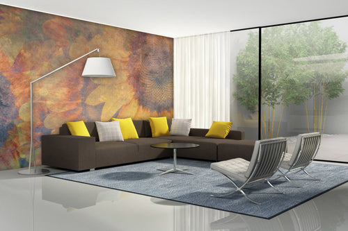 Dimex Sunflower Abstract Fototapete 375x250cm 5-bahnen interieur | Yourdecoration.de