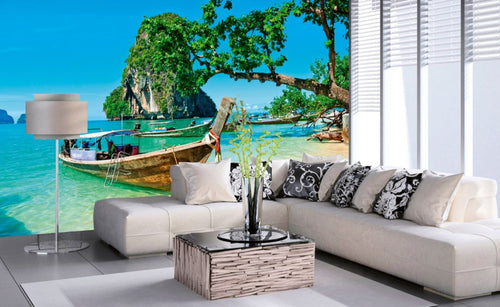 Dimex Thailand Boat Fototapete 375x250cm 5-Bahnen Interieur | Yourdecoration.de