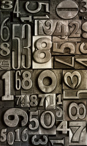 Dimex Typeset Fototapete 150x250cm 2-Bahnen | Yourdecoration.de