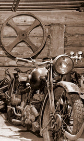 Dimex Vintage Garage Fototapete 150x250cm 2-Bahnen | Yourdecoration.de