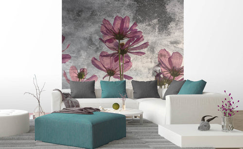 Dimex Violet Flower Abstract Fototapete 225x250cm 3-bahnen interieur | Yourdecoration.de