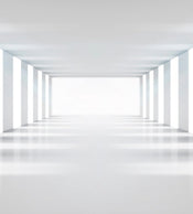 Dimex White Corridor Fototapete 225x250cm 3-Bahnen | Yourdecoration.de