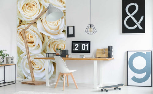 Dimex White Roses Fototapete 150x250cm 2-Bahnen Interieur | Yourdecoration.de