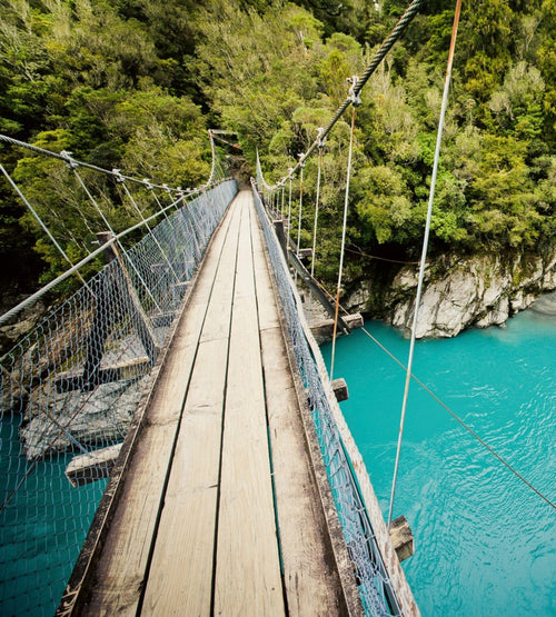 Dimex Wooden Bridge Fototapete 225x250cm 3-Bahnen | Yourdecoration.de