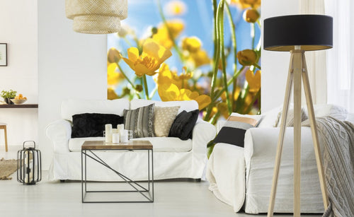 Dimex Yellow Flower Fototapete 225x250cm 3-Bahnen Interieur | Yourdecoration.de