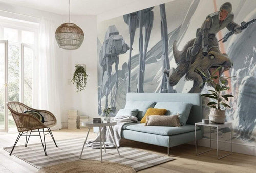 Komar Star Wars Classic RMQ Hoth Battle Ground Vlies Fototapete 500x250cm 10-bahnen Interieur | Yourdecoration.de