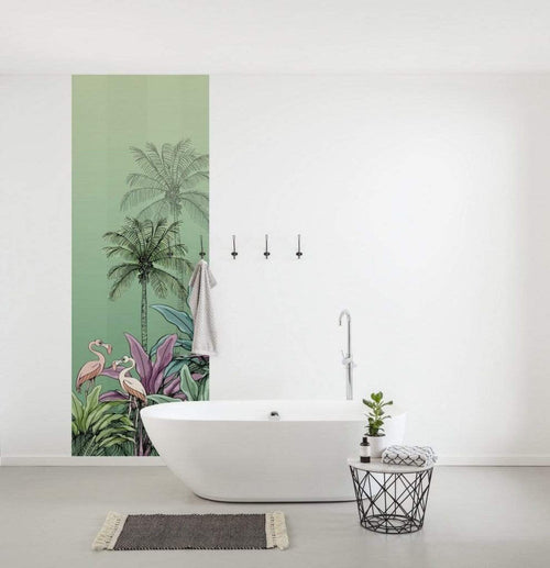 Komar Jungle Flamingo Vlies Fototapete 100x280cm 2-bahnen Interieur | Yourdecoration.de