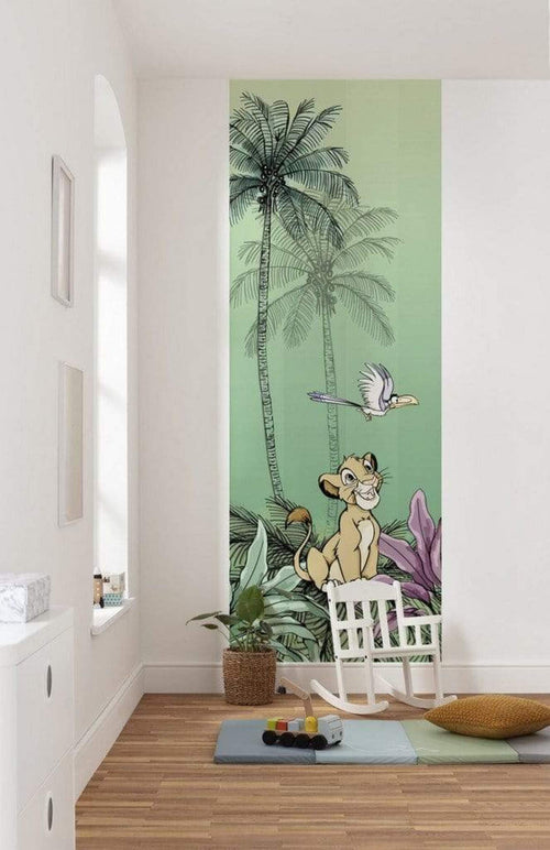 Komar Jungle Simba Vlies Fototapete 100x280cm 2-bahnen Interieur | Yourdecoration.de