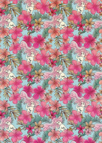 Komar Ariel Pink Flower Vlies Fototapete 200x280cm 4-bahnen | Yourdecoration.de