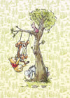Komar Winnie Pooh in the wood Vlies Fototapete 200x280cm 4-bahnen | Yourdecoration.de
