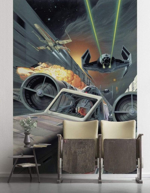 Komar Star Wars Classic Death Star Trench Run Vlies Fototapete 200x280cm 4-bahnen Interieur | Yourdecoration.de