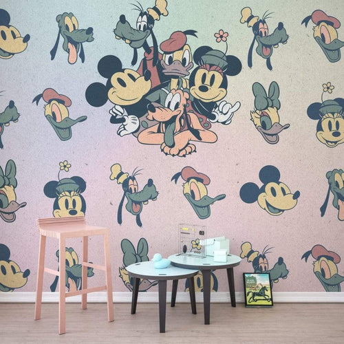 Komar Mickey Fab5 Vlies Fototapete 300x280cm 6-bahnen Interieur | Yourdecoration.de