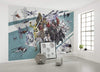 Komar Star Wars Cartoon Collage Wide Vlies Fototapete 400x280cm 8-bahnen Interieur | Yourdecoration.de