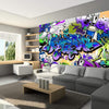 Artgeist Graffiti Violet Theme Vlies Fototapete Interieur | Yourdecoration.de