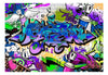 Artgeist Graffiti Violet Theme Vlies Fototapete | Yourdecoration.de
